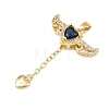 Brass Micro Pave Cubic Zirconia Pendants KK-B161-12G-02-2