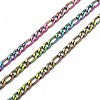 Ion Plating(IP) 304 Stainless Steel Figaro Chains CHS-H007-30MC-2