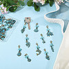 27Pcs 9 Styles Ocean Theme Alloy Pendant Decorations HJEW-CA00098-5