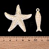 Marine Organism Theme ABS Plastic Imitation Pearl Pendants PL-N007-25-3