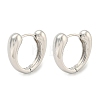 Brass Hoop Earrings EJEW-L211-010K-P-1