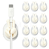 Yeah Gesture Thumb Shape Plastic Cable Organizer Clips PL-FZCA1FC-01F-1