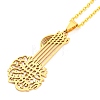 201 Stainless Steel Pendant Necklaces NJEW-E101-03G-1