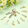 10Pcs Alloy Enamel Pendant Decorations HJEW-YW00461-4