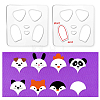 Acrylic Earring Handwork Template TOOL-WH0152-023-5