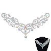 Flower Hotfix Rhinestone Iron on Patches Appliques DIY-WH0671-064B-1