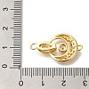 Brass Micro Pave Clear Cubic Zirconia Fold Over Clasps LS-KK-K389-127G-3