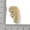 Rack Plating Brass Micro Pave Clear Cubic Zirconia Pendants ZIRC-U002-G-F-3