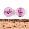 Luminous Frosted Acrylic Beads FACR-T008-02J-4