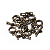 Tibetan Style Alloy Toggle Clasps X-MLF0034Y-NF-2