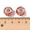 Transparent Resin Rondelle European Beads RESI-S023-22-3