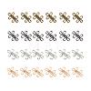 DICOSMETIC 24Pcs 4 Colors Alloy Snap Lock Clasps FIND-DC0005-12-8