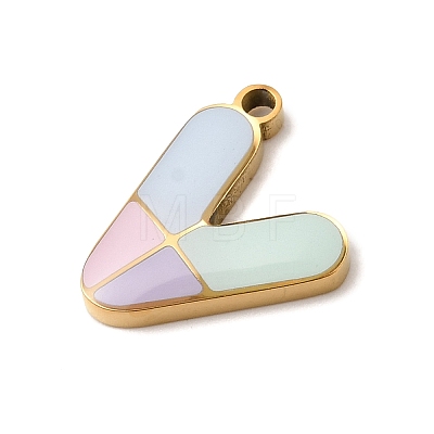 304 Stainless Steel Pendants STAS-K297-09V-G-1