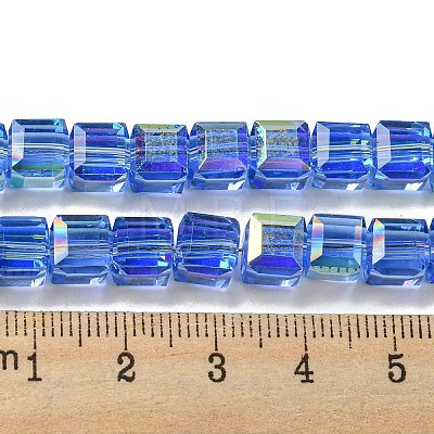 Electroplate Glass Beads Strands EGLA-M031-01A-HR04-1