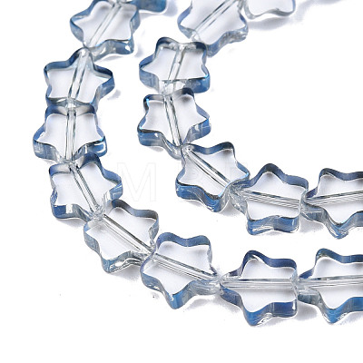 Electroplated Glass Beads Strands EGLA-N006-063C-1
