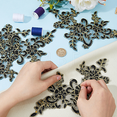 Flower Polyester Computerized Embroidery Sew on Ornament Accessories DIY-WH0504-165B-1