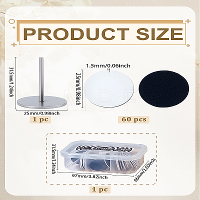 File Sandpaper Disc with Metal Shaft MRMJ-WH0112-03-1