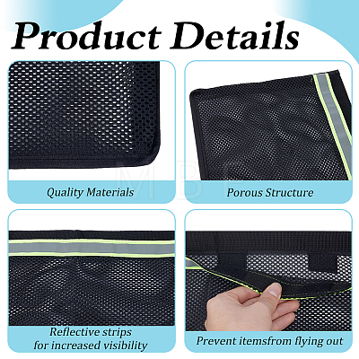 Polyester Yacht Mesh Storage Bags AJEW-WH0752-380B-1
