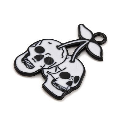 Halloween Theme Alloy Enamel Pendants ENAM-N056-225H-EB-1