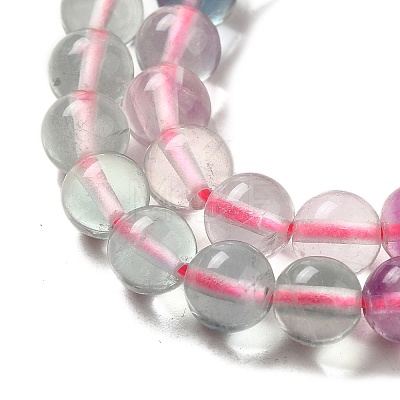 Gradient Color Natural Fluorite Beads Strands G-Z047-C02-05-1