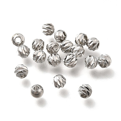 Brass Beads KK-B147-02C-P-1