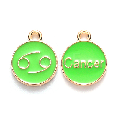 Alloy Enamel Pendants ENAM-S124-01A-06D-1
