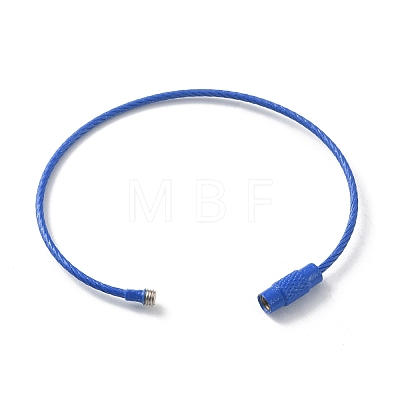Baking Paint Stainless Steel Cable Wire Keychain AJEW-WH0413-15M-1