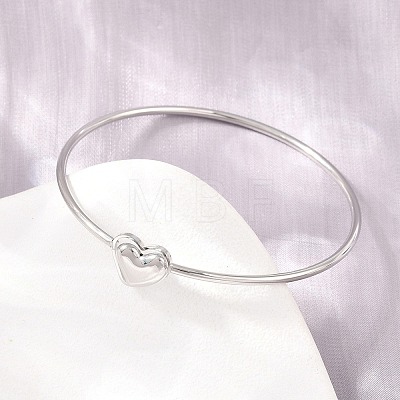 304 Stainless Steel Bangles for Women BJEW-N040-01B-P-1
