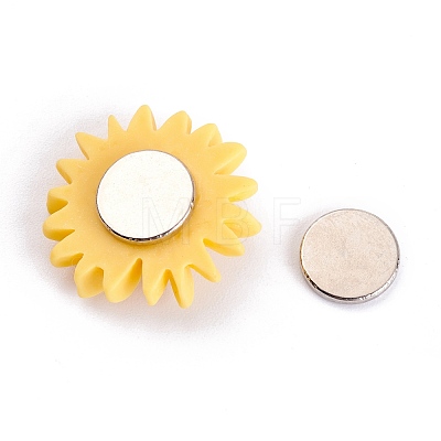 Flower Plastic Diamond Painting Magnet Cover Holder AJEW-M028-03D-1
