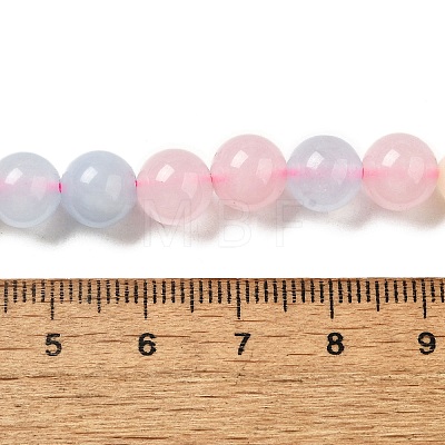 Dyed Natural Malaysia Jade Beads Strands G-G021-02B-24-1