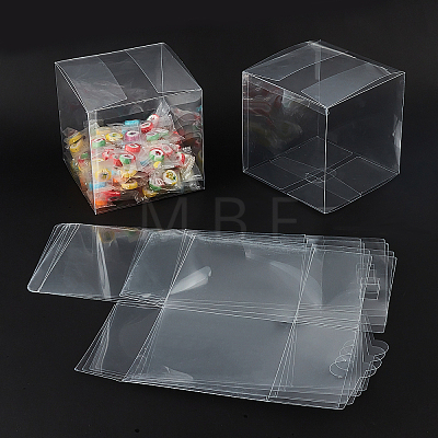 BENECREAT Foldable Transparent PVC Boxes CON-BC0001-93-1