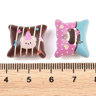 Printed Opaque Acrylic Beads MACR-B838-04-1