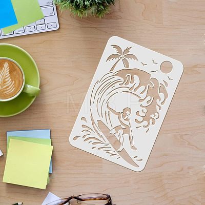 Large Plastic Reusable Drawing Painting Stencils Templates DIY-WH0202-235-1