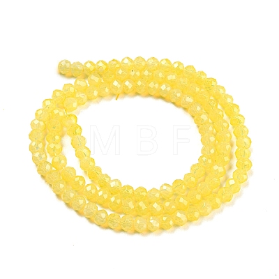 Baking Painted Transparent Glass Beads Strands DGLA-A034-J3mm-B07-1