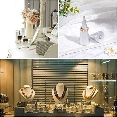 Aluminum Finger Ring Display Holder RDIS-WH0004-01-1