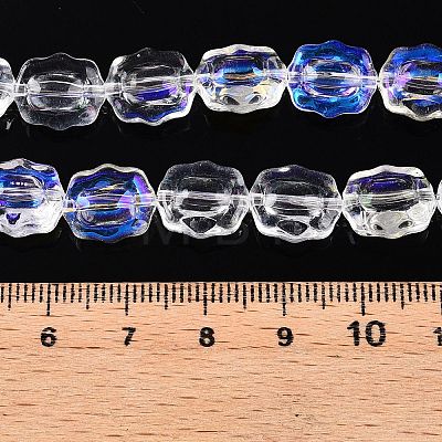 Electroplate Glass Beads Strands EGLA-T021-05C-1