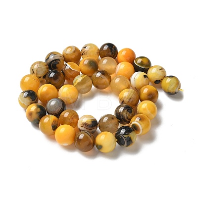 Natural Agate Beads Strands G-NH0001-G07-01-1