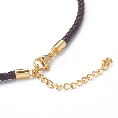Braided Waxed Polyester Cord Necklaces Making NJEW-Z011-03G-C-1
