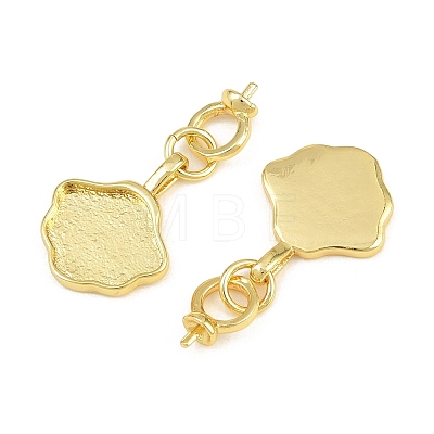 Brass Pendant Cabochon Settings KK-CBA6A75-40G-1