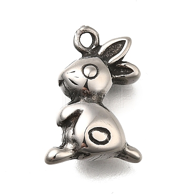 Retro 304 Stainless Steel Pendants STAS-L284-16AS-01-1