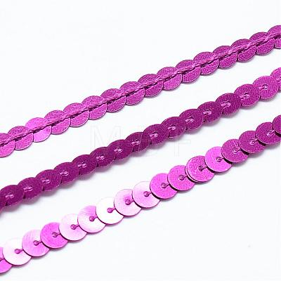 Plastic Paillette Beads PVC-Q085-6mm-8-1