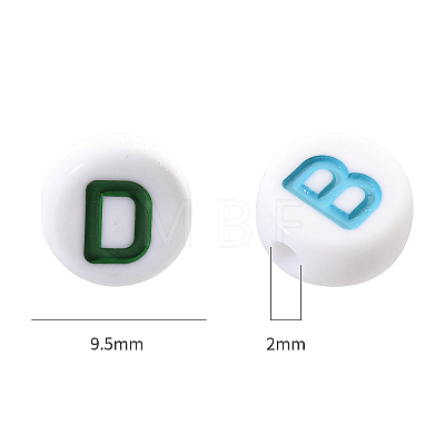 Opaque White Acrylic Beads SACR-YW0001-23E-1