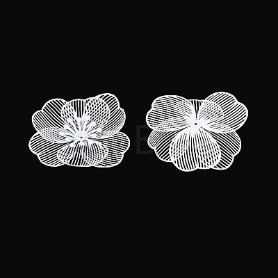 Spray Painted Iron Bead Caps IFIN-N013-05D-1
