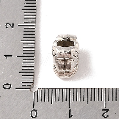 Tibetan Style Alloy European Beads TIBE-Q090-63AS-1