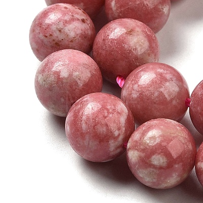 Natural Thulite Beads Strands G-Z044-A02-04-1
