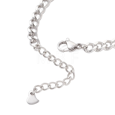 201 Stainless Steel Link Bracelets BJEW-JB12936-1