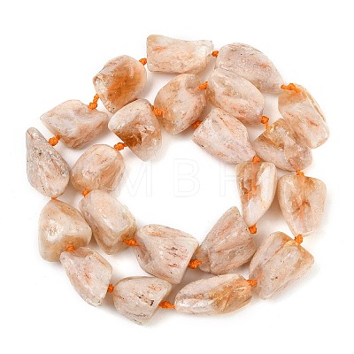 Raw Rough Heated Natural Citrine Beads Strands G-A305-A01-01-1