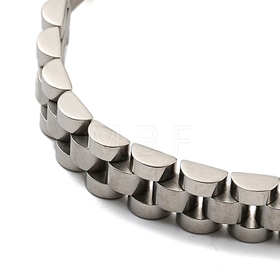 304 Stainless Steel Thick Link Chain Bracelet BJEW-G649-10B-P-1