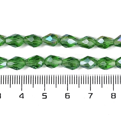 Transparent Electroplate Glass Beads Strands LS-EGLA-N013-T6mm-B14-1