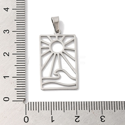 Non-Tarnish 304 Stainless Steel Pendants STAS-U010-14P-1